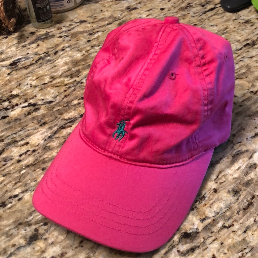 Hot Pink Adjustable Ralph Lauren Hat